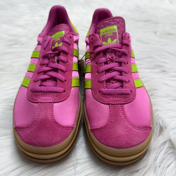Adidas Gazelle Bold Slime Fuchsia Womens JI2705 NEW Multi Sz - Picture 2 of 5